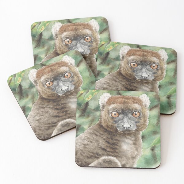 Item preview, Simone the Greater Bamboo Lemur designed and sold by olonala-inc.