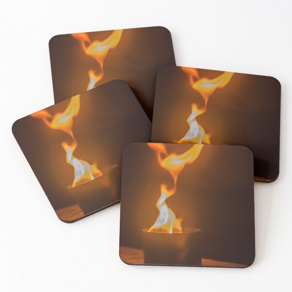 Item preview, Dramatic Candle Flame With Dancing Fire and Warm Orange Glow in Dark Ambient Setting designed and sold by Nmallia.