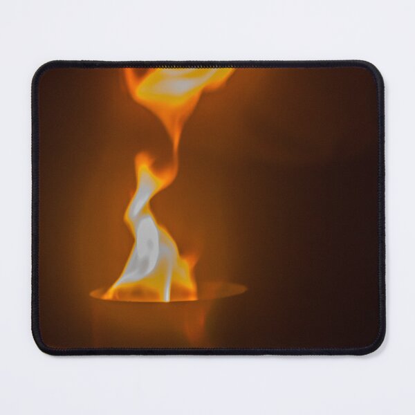 Item preview, Dramatic Candle Flame With Dancing Fire and Warm Orange Glow in Dark Ambient Setting designed and sold by Nmallia.