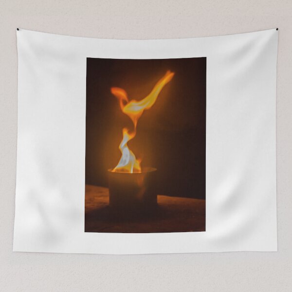 Item preview, Dramatic Candle Flame With Dancing Fire and Warm Orange Glow in Dark Ambient Setting designed and sold by Nmallia.
