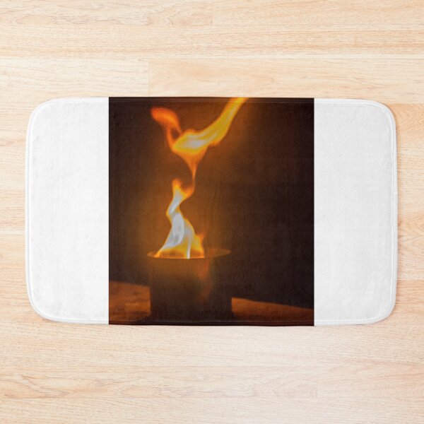Item preview, Dramatic Candle Flame With Dancing Fire and Warm Orange Glow in Dark Ambient Setting designed and sold by Nmallia.