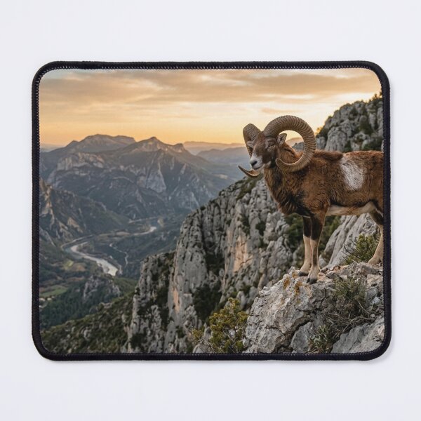 Item preview, Mouflon on a rocky cliff designed and sold by Malisa345.
