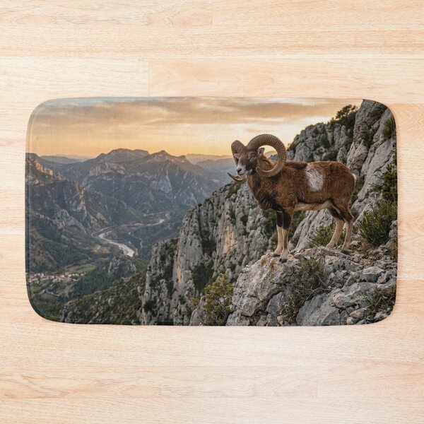 Item preview, Mouflon on a rocky cliff designed and sold by Malisa345.