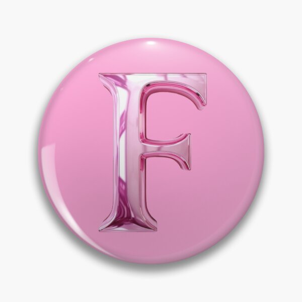 Item preview, Letter F, Shiny Balloon Effect, Name, Metallic designed and sold by We Are Stardust.