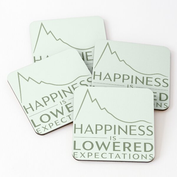 Item preview, Happiness Is Lowered Expectations designed and sold by fadilow.