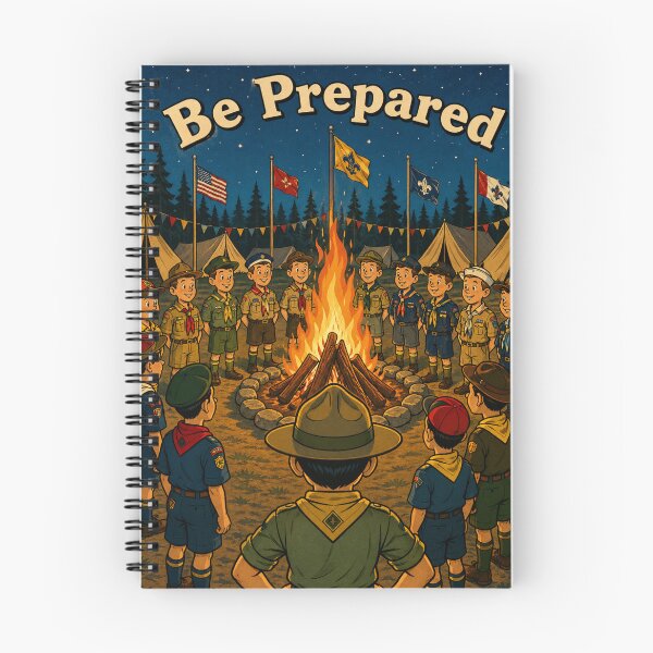 Item preview, Scouts United Around Campfire at International Jamboree Night designed and sold by Analog Aura .