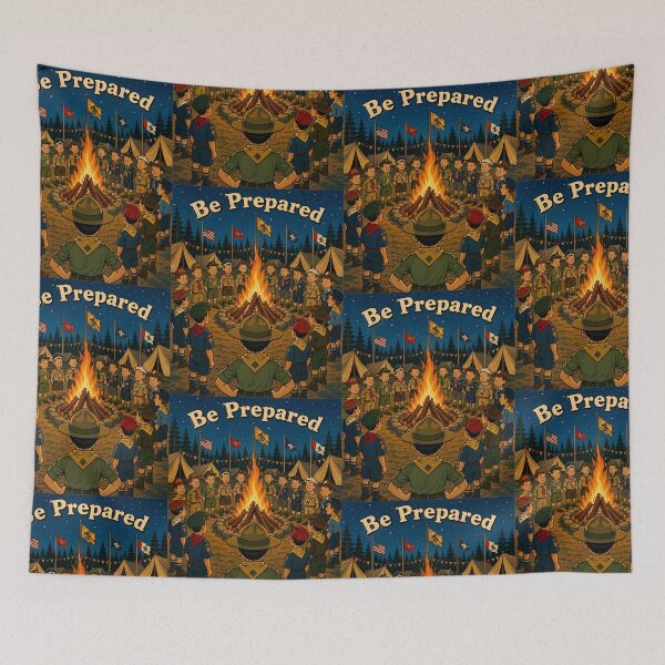 Item preview, Scouts United Around Campfire at International Jamboree Night designed and sold by Analog Aura .