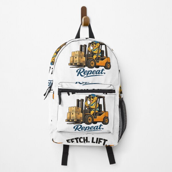 Item preview, Fetch Lift Repeat Forklift Dog Retro designed and sold by RetroNibylander.