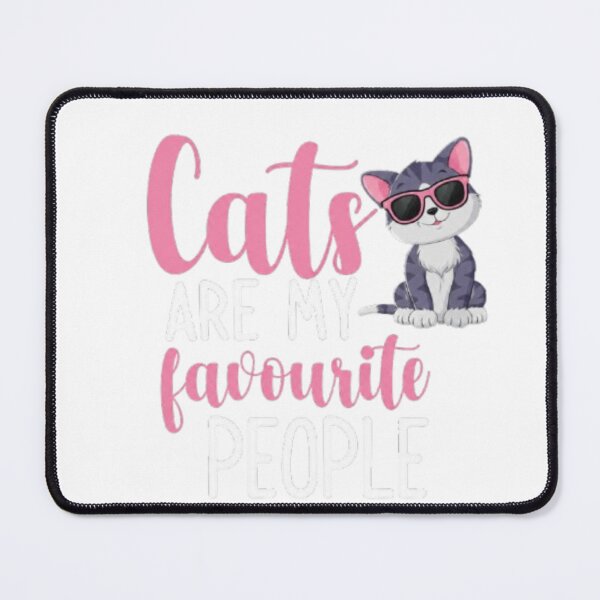 Item preview, Cats Are My Favourite People T-Shirt | Cute Cat With Sunglasses Design | Funny Cat Lover Graphic Tee designed and sold by IconicDesignsXd.