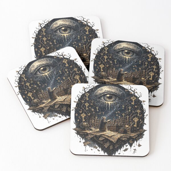 Item preview, Surreal Eye Keys Fantasy Art designed and sold by InkNovaLab.