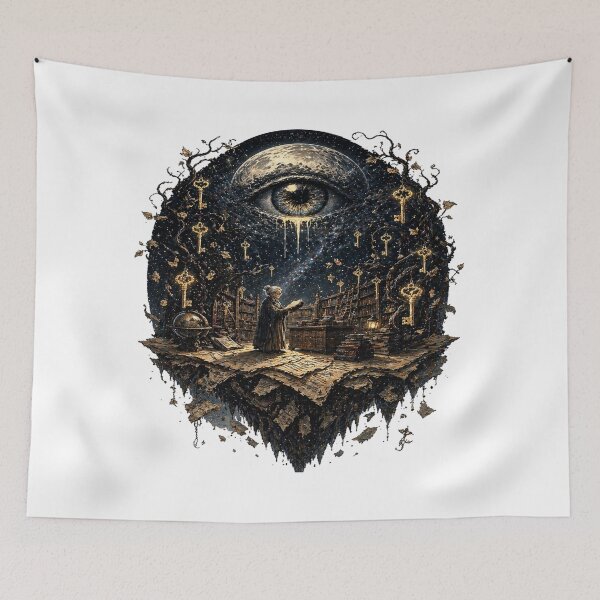 Item preview, Surreal Eye Keys Fantasy Art designed and sold by InkNovaLab.
