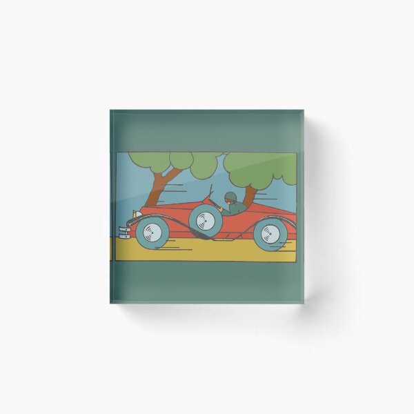 Item preview, Vroom! Classic Art Deco Roadster T-Shirt designed and sold by HiddenWalnuts.