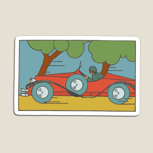 Artikelvorschau, Vroom! Klassisches Art-Deco-Roadster-T-Shirt entworfen und verkauft von HiddenWalnuts.