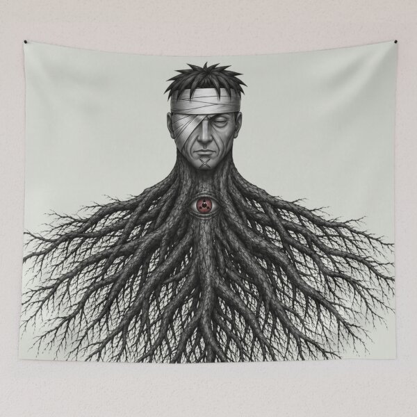 Item preview, The Roots of Danzo Dark Ninja Art designed and sold by EAH.