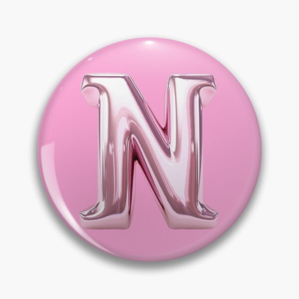 Item preview, Letter N, Shiny Balloon Effect, Name, Metallic designed and sold by We Are Stardust.