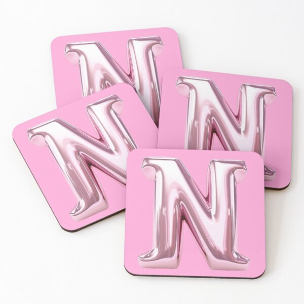 Item preview, Letter N, Shiny Balloon Effect, Name, Metallic designed and sold by We Are Stardust.