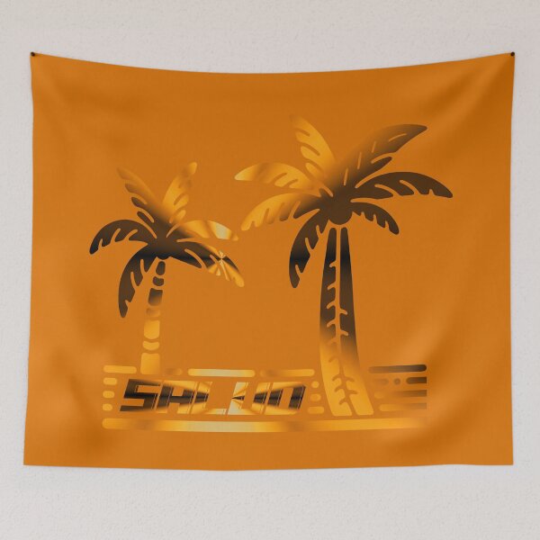 Item preview, Cheers to your health! SALUD - Palm trees, beach, vacation, sea designed and sold by Kimenta Fashion.