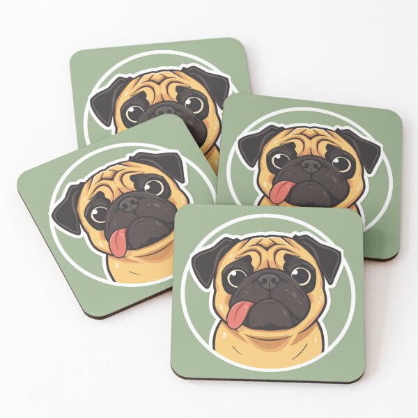 Item preview, Pug Life Chose Me — Cute Derpy Dog Sticker for Dog Lovers designed and sold by Fun Sticker.