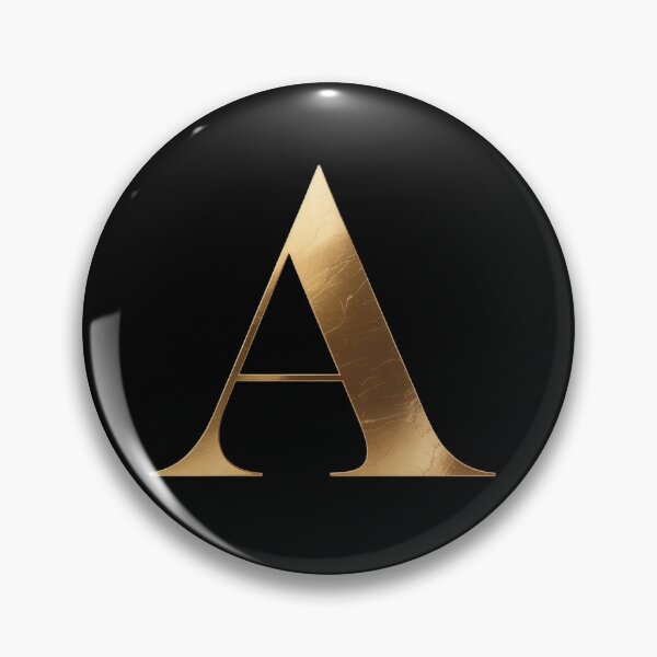 Item preview, Gold Letter A Monogram – Elegant Luxury Alphabet Design | Minimal Black & Gold Initial Art designed and sold by IndianShopper.