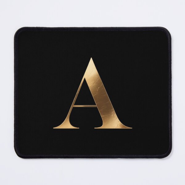 Item preview, Gold Letter A Monogram – Elegant Luxury Alphabet Design | Minimal Black & Gold Initial Art designed and sold by IndianShopper.