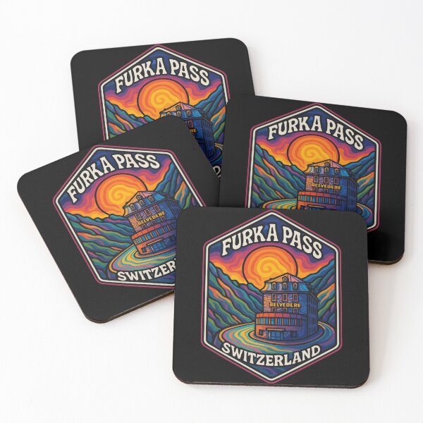 Item preview, Furka Pass Belvedere Hotel Switzerland Alpst Trippy Travel designed and sold by TomFrontierArt.