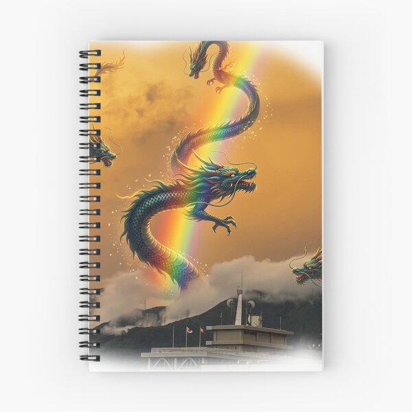Item preview, Dragons running through the rainbow sky designed and sold by HD3284.