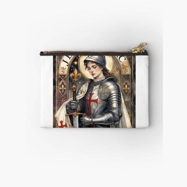 Item preview, Joan of Arc Jeanne D'Arc Patron Saint of Defiant Women Feminist Art Print designed and sold by EDAE.