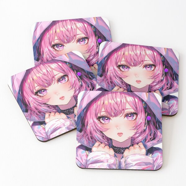 Item preview, Cyberpunk Anime Girl Pink Neon Hoodie Aesthetic designed and sold by AnimDream .
