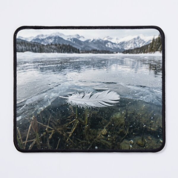 Item preview, Feather frozen in a transparent frozen lake designed and sold by Malisa345.