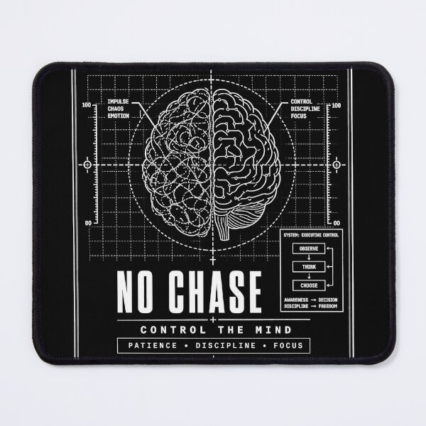 Item preview, No Chase – Control The Mind Blueprint Design | Discipline & Focus Mindset designed and sold by NoChaseClub.