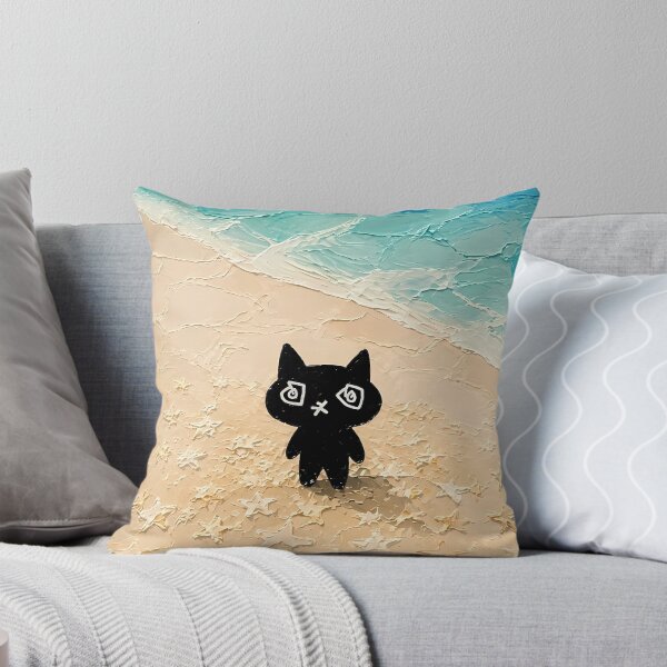 Item preview, Black Cat Star Beach designed and sold by PawsInBloom.