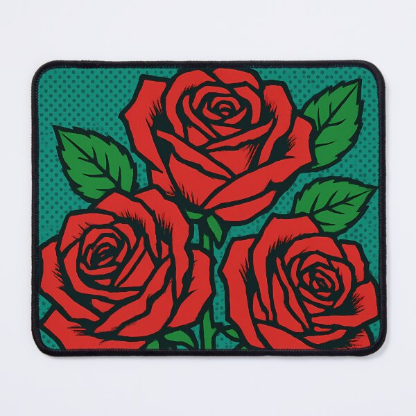Item preview, Retro Pop Art Rose | Vibrant Romantic Flower Illustration | Bold Classic Floral Aesthetic Design designed and sold by PaintedPixels01.