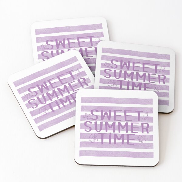 Item preview, Sweet Summer Time Pastel Lavender Stripes designed and sold by PatiMood.