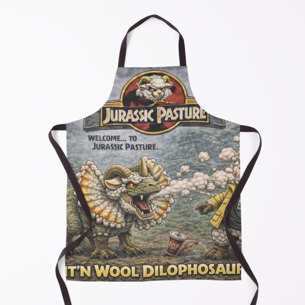 Item preview, Spit’n Wool Dilophosaurus - Jurassic Pasture Fleece Flare designed and sold by Thpoar.