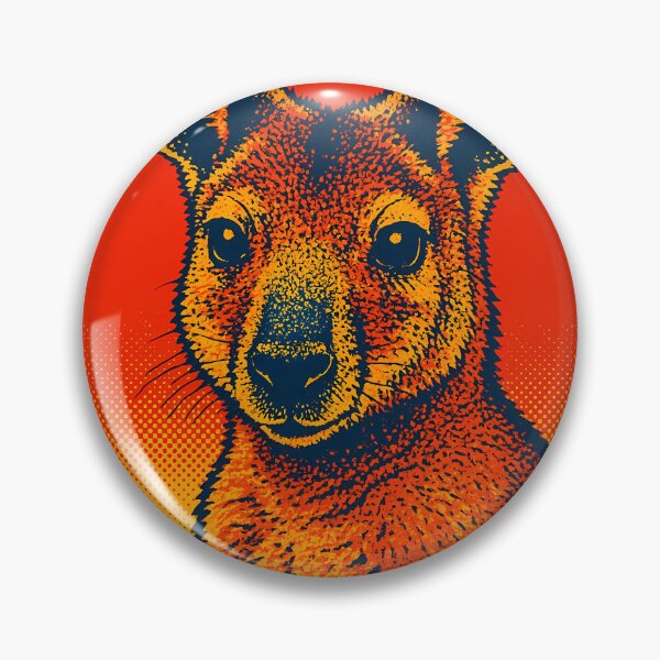 Item preview, Retro Pop Art Wallaby | Vibrant Australian Wildlife Illustration | Bold Outback Animal Aesthetic Design designed and sold by PaintedPixels01.