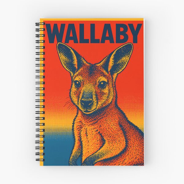 Item preview, Retro Pop Art Wallaby | Vibrant Australian Wildlife Illustration | Bold Outback Animal Aesthetic Design designed and sold by PaintedPixels01.