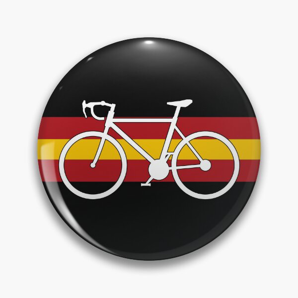 Item preview, spain cycling bike silhouette – vuelta a españa inspired mountain bike design with spanish flag colors designed and sold by rikyfreestyle.