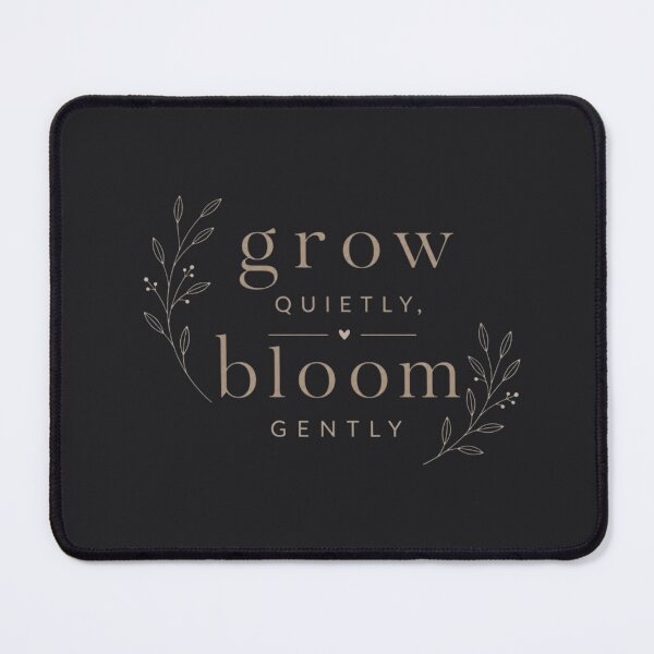Item preview, Neutral Aesthetic Minimal Quote “Grow Quietly Bloom Gently” | Beige Typography Calm Modern Wall Art designed and sold by Sanika arts .
