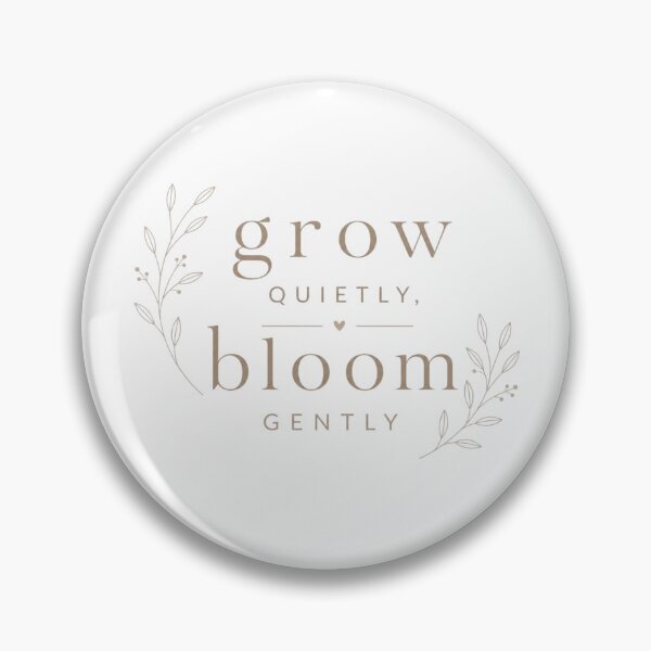 Item preview, Neutral Aesthetic Minimal Quote “Grow Quietly Bloom Gently” | Beige Typography Calm Modern Wall Art designed and sold by Sanika arts .