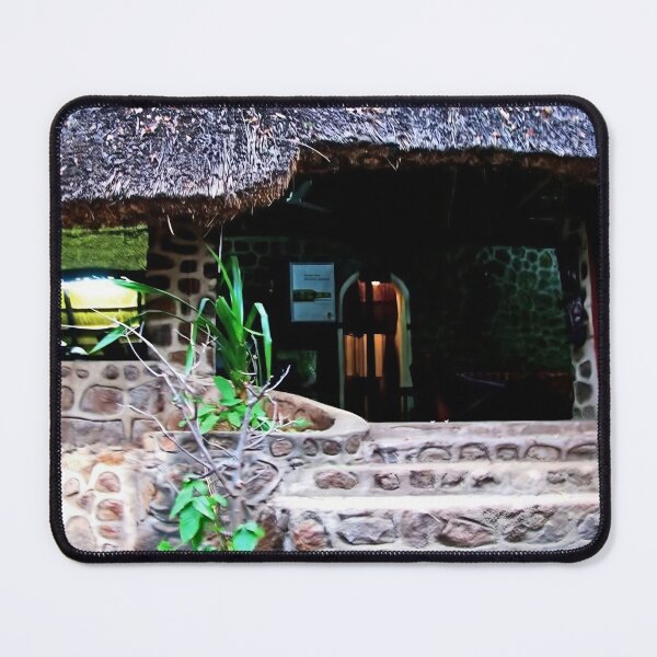 Item preview, Stone Entrance and Reception Area, Tiger Lodge, Cabora Bassa designed and sold by JaneFlowersAfrica.