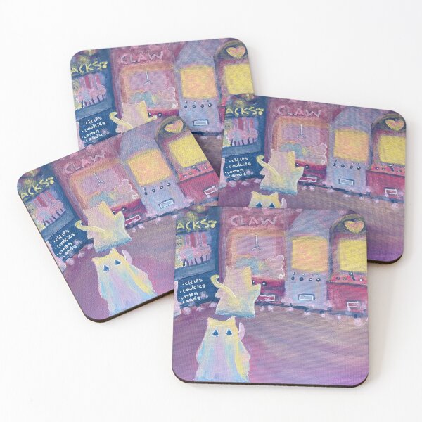 Item preview, Ghost Cats in an Arcade  designed and sold by mossnmushrooms.