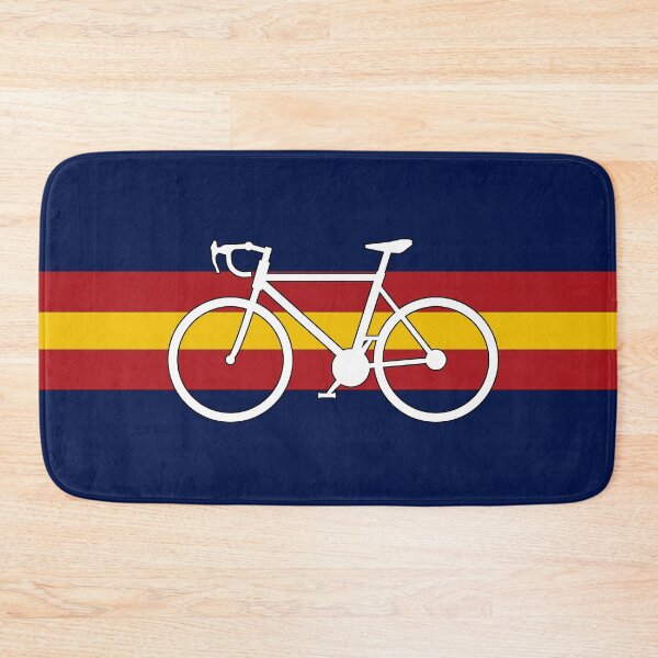 Item preview, spain cycling bike silhouette – vuelta a españa inspired mountain bike design with spanish flag colors designed and sold by rikyfreestyle.