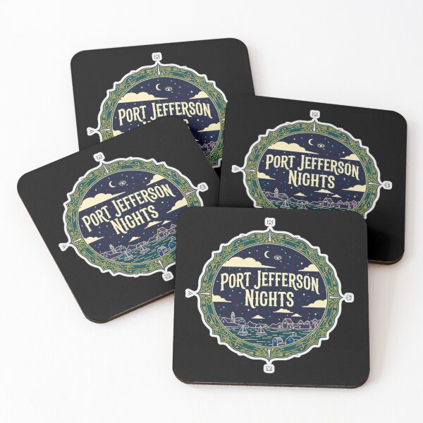 Item preview, Port Jefferson Nights | Minimalist Coastal Harbor Line Art designed and sold by FitEnvy.