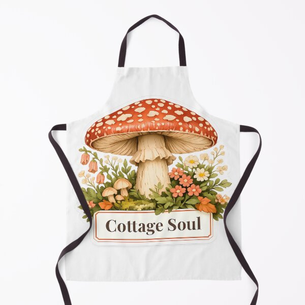 Item preview, Cottage Soul Cottagecore Mushroom Vintage Botanical Wildflower Sticker designed and sold by VaultVibes.