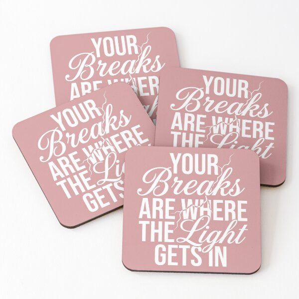 Item preview, Your Breaks Are Where The Light Gets In Shirt | Motivational Typography Design designed and sold by MCV-Designs.