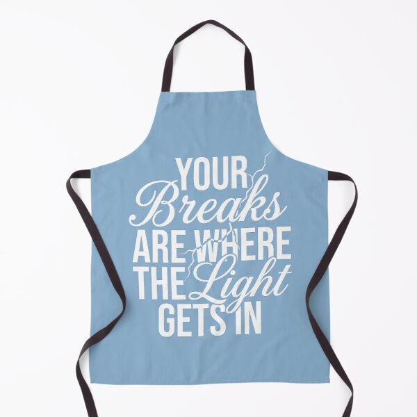 Item preview, Your Breaks Are Where The Light Gets In Shirt | Motivational Typography Design designed and sold by MCV-Designs.