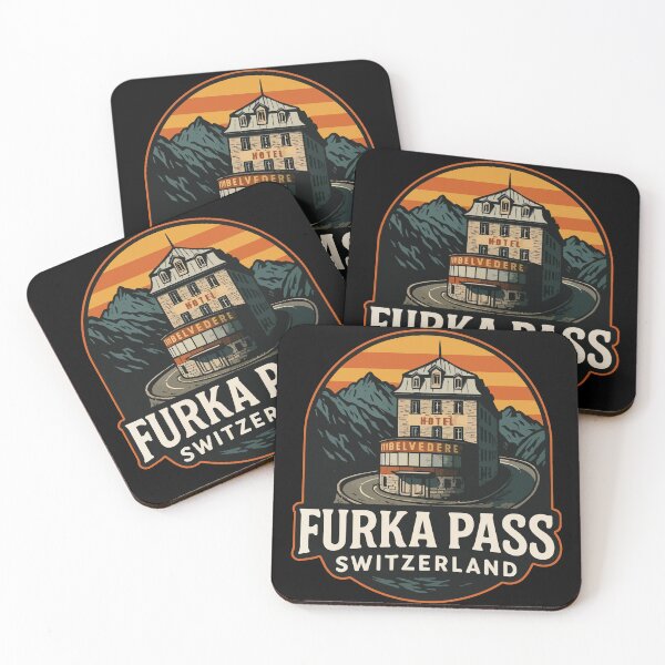 Item preview, Furka Pass Belvedere Hotel Retro Travel designed and sold by TomFrontierArt.