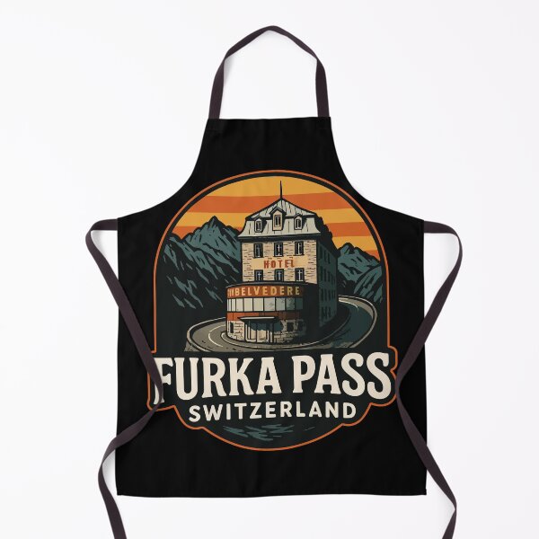 Item preview, Furka Pass Belvedere Hotel Retro Travel designed and sold by TomFrontierArt.