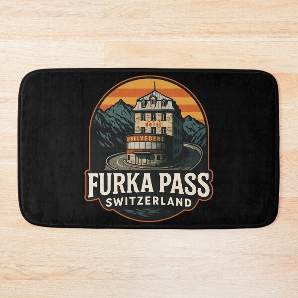 Artikelvorschau, Furka Pass Belvedere Hotel Retro Travel entworfen und verkauft von TomFrontierArt.