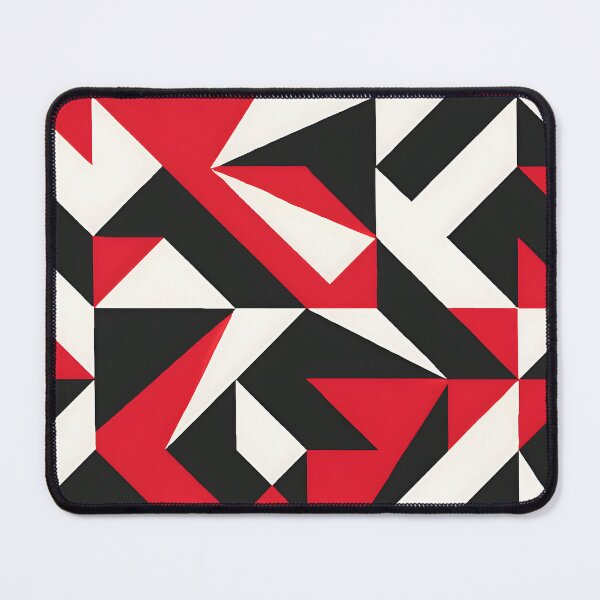 Item preview, Red Black White Geometric Design – Bold Minimalist Art designed and sold by PandaTShirtShop.